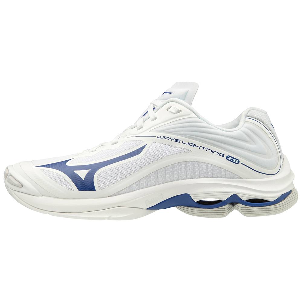 Tenis Para Voleibol Mizuno Wave Lightning Z6 Para Hombre Blancos/Azul Marino 2516948-IR